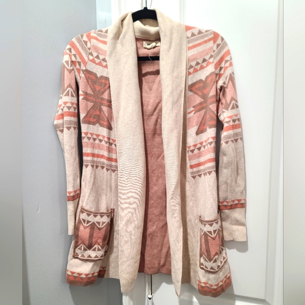 Aztec Western Boho Draped Cardigan